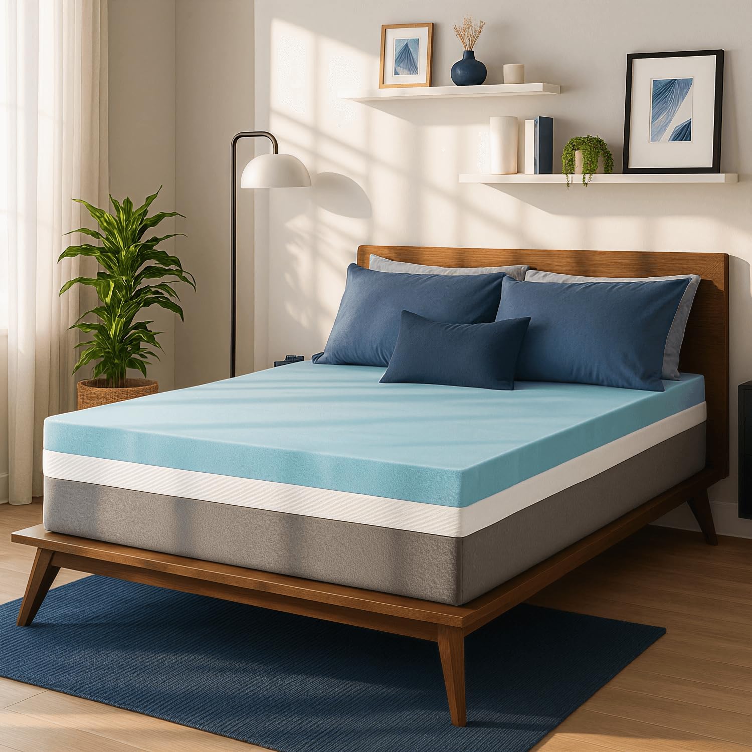 Sure2Sleep Gel Swirl Mattress Topper